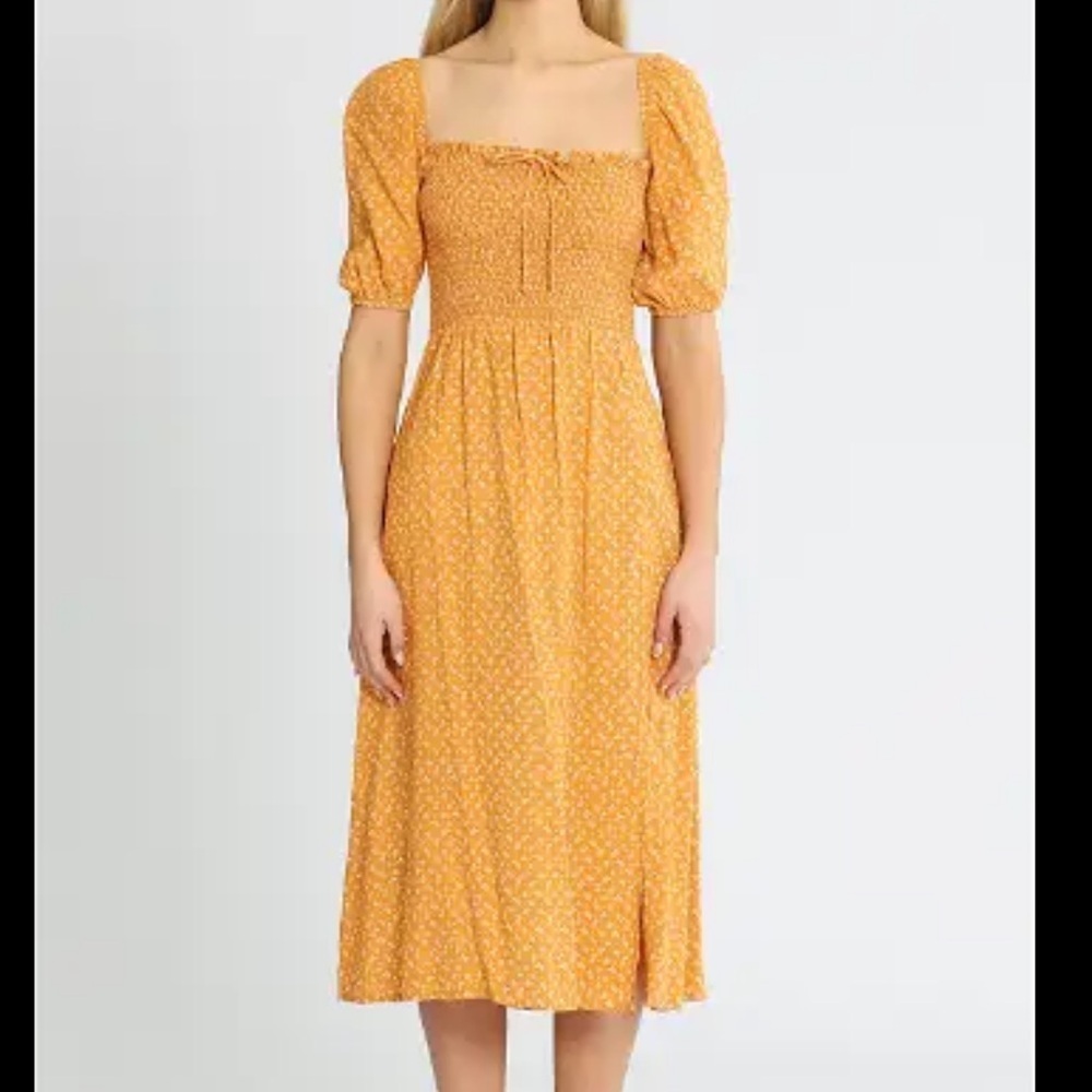 Faithfull The Brand Vaetta Midi Dress Size 4